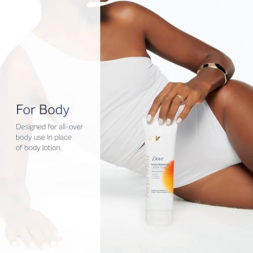 Dove Niacinamide + Even Tone Body Cream Serum with Vitamin C & Pro-Retinol, 8 oz