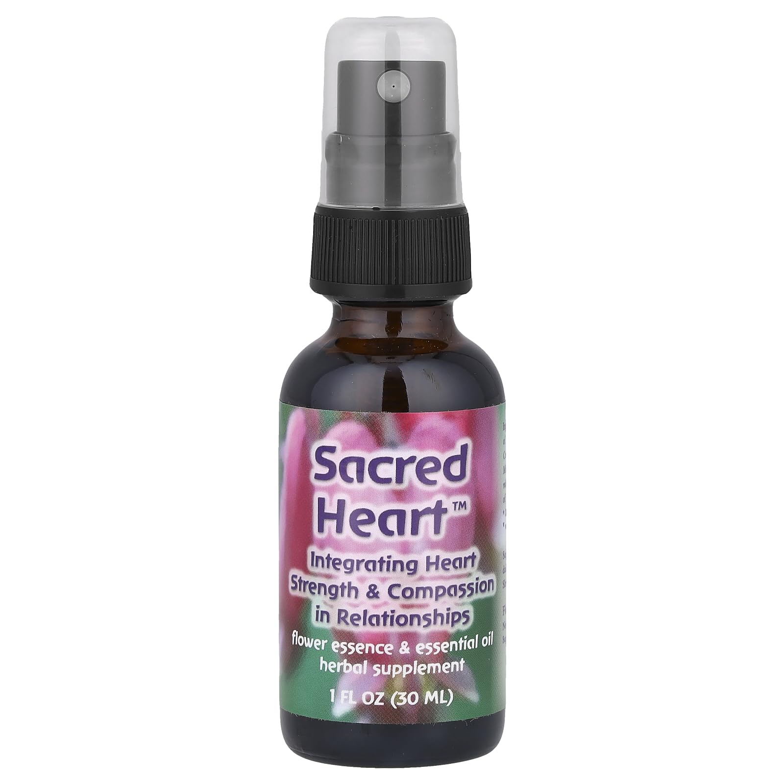 Sacred Heart Flower Essence & Essential Oil Blend - 1 fl oz Natural Emotional Healer