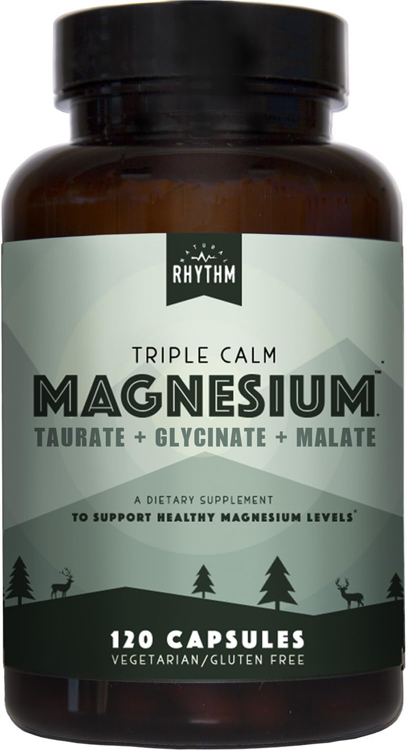 Natural Rhythm Triple Calm Magnesium Blend - 150mg Easily Absorbable Formula