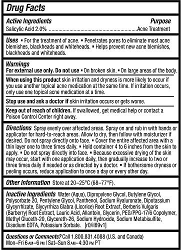 Paula's Choice CLEAR Acne Spray 2% Salicylic Acid - Back & Body Exfoliant