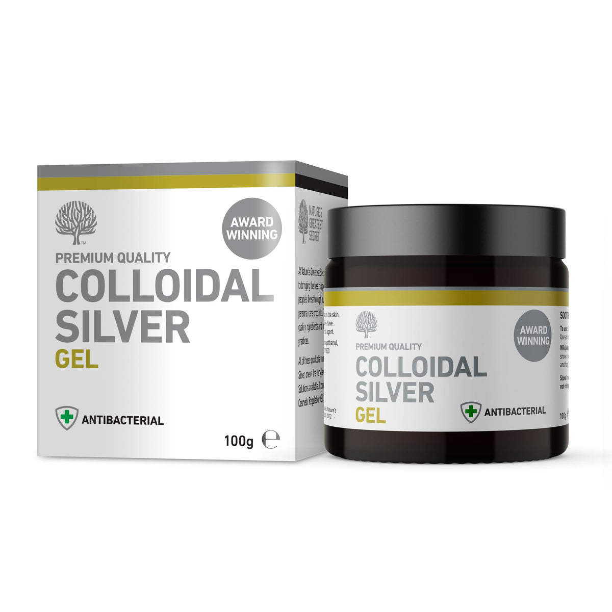 Nature's Greatest Secret Effective 80% Colloidal Silver Balm - 100ml Soothing Gel