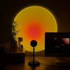 New Sunset Table Lamp with Rainbow Light Projection, Creative Showroom Bedroom Background Wall Colored Lights, 5V USB Power Supply
