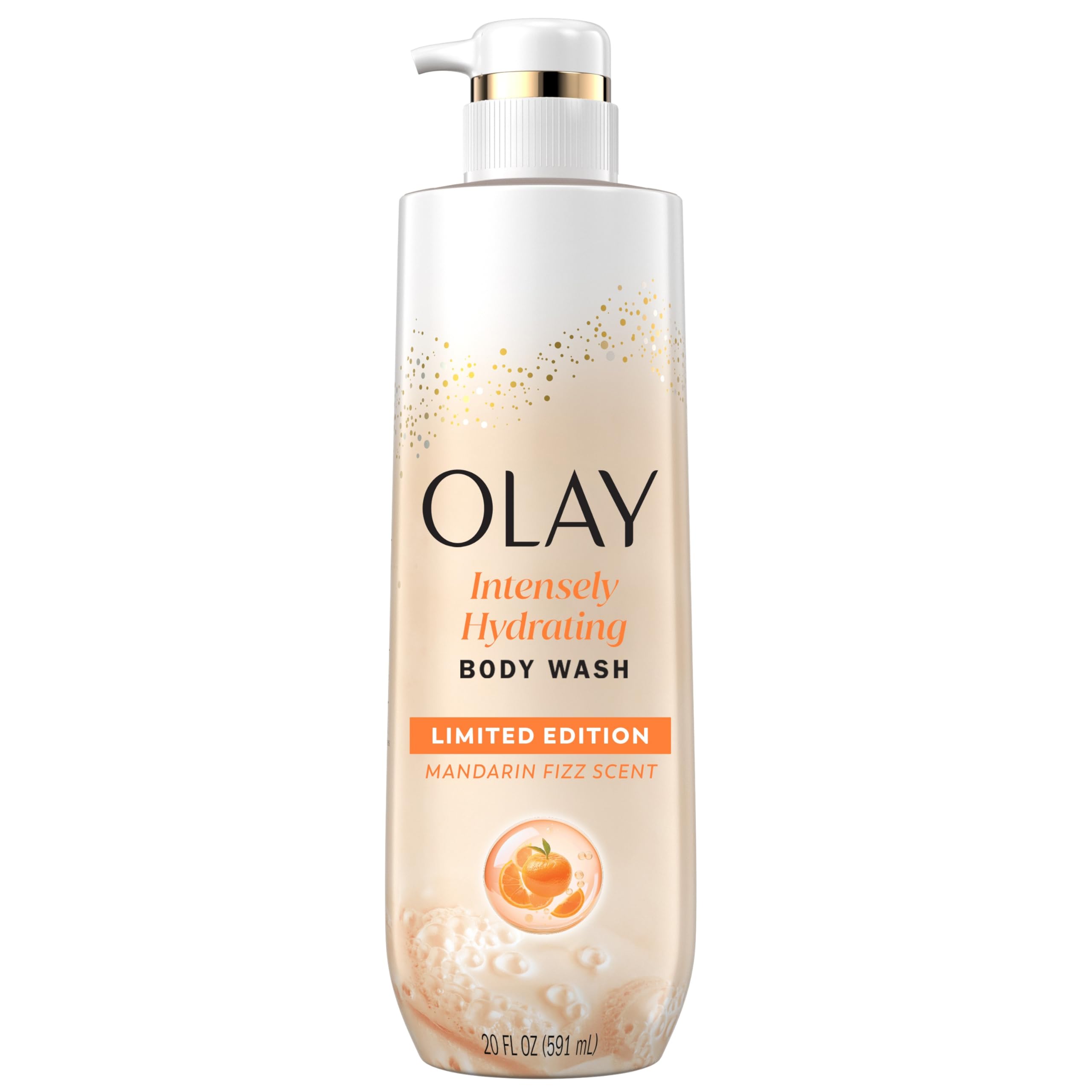 Olay Body Wash for Women - Intensely Hydrating with Pro-Hyaluronic Acid & Vitamin B3 - Mandarin Summer Fizz Scent - 20 fl oz