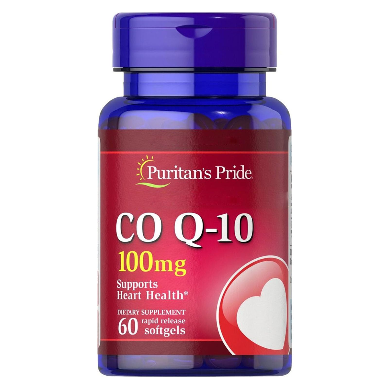 Puritan's Pride Q-sorb CoQ10 100 mg Supplement - 60 Rapid Release Softgels