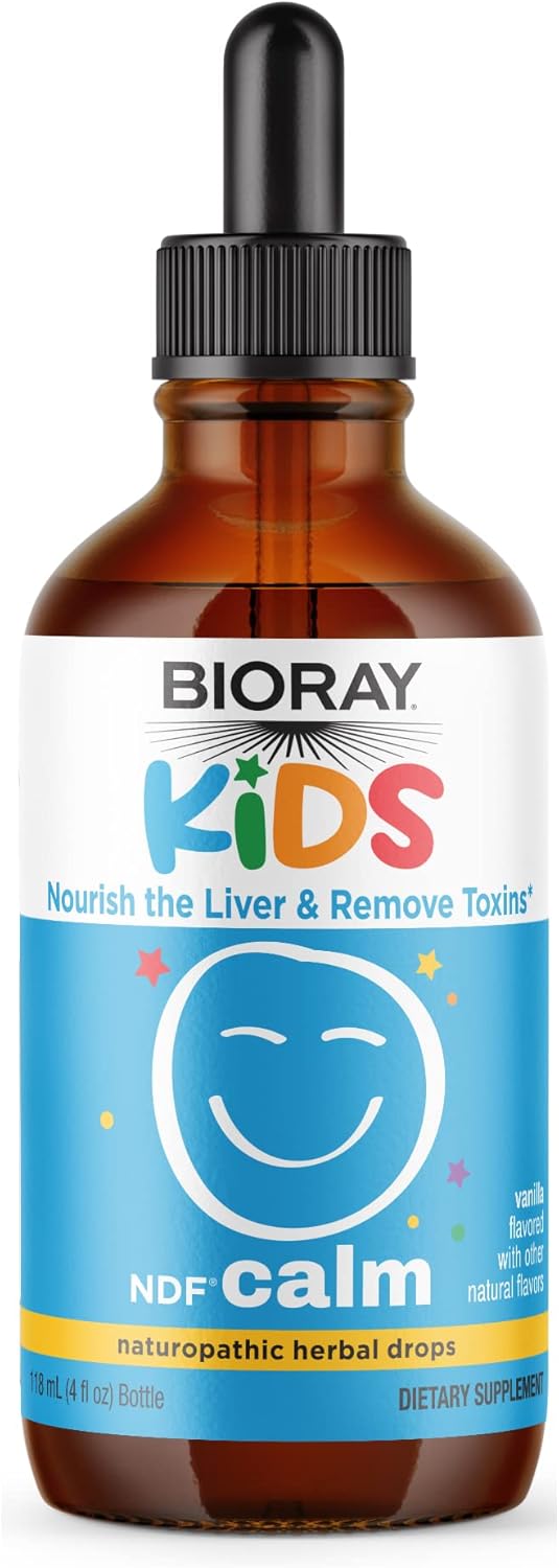 BIORAY Kids NDF Calm - Vanilla Flavor - Liver Support & Detox - 4 fl oz