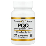California Gold Nutrition PQQ, 20 mg, Mitochondrial Support, 60 Veggie Capsules