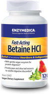 Enzymedica Fast-Acting Betaine HCL: Heartburn & Digestion - 120 Caps