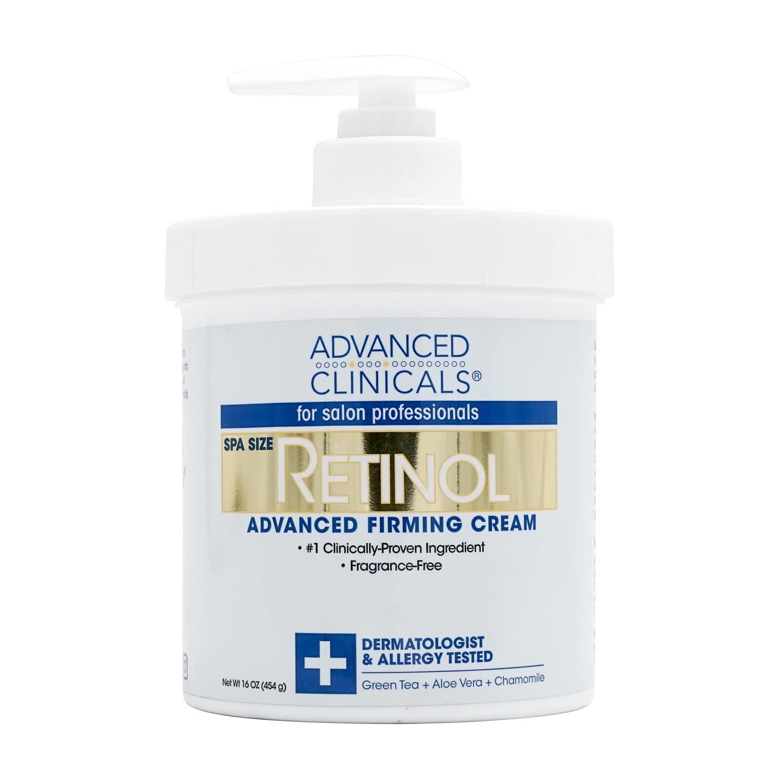 Advanced Clinicals Retinol Firming Cream - 16 oz