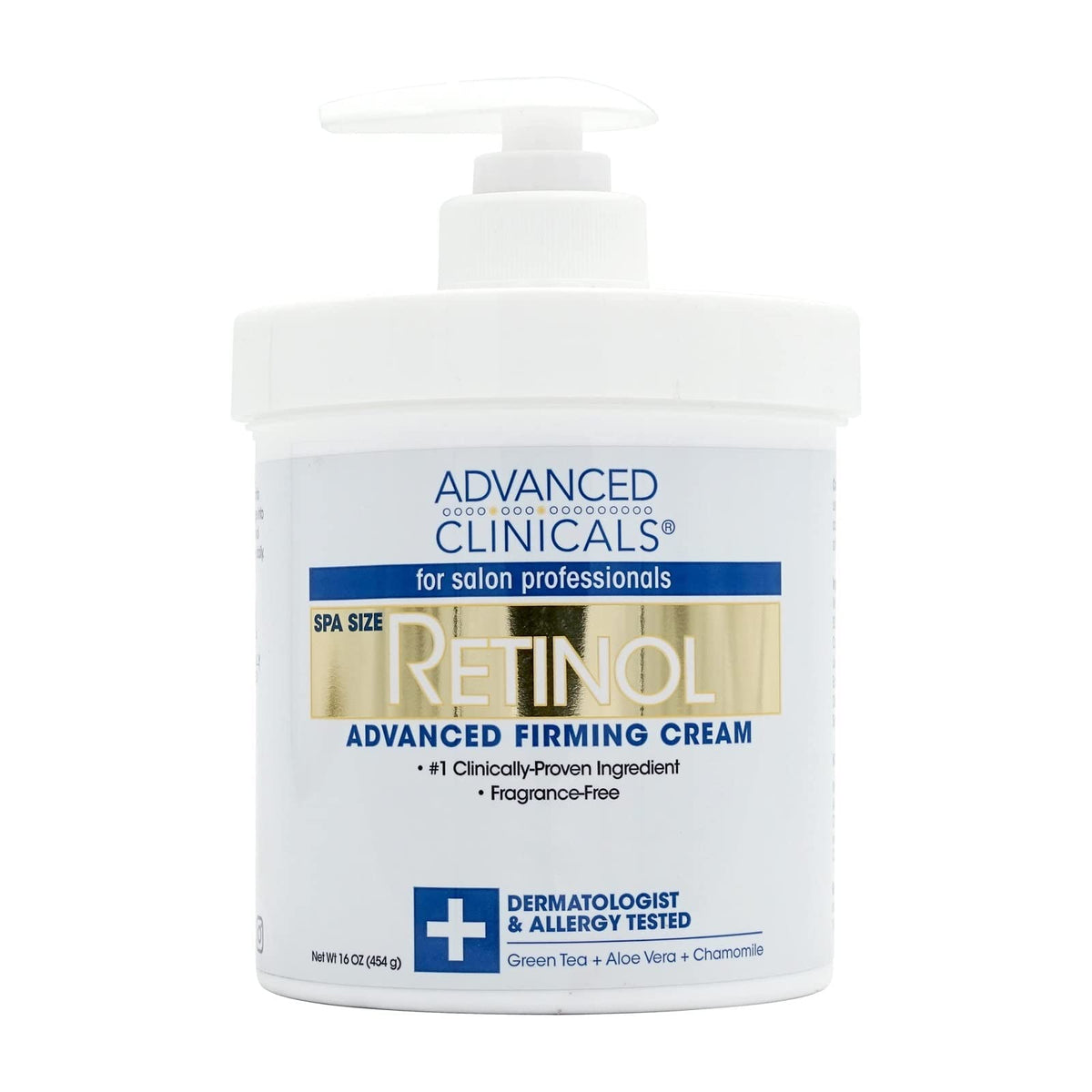 Advanced Clinicals Retinol Firming Cream - 16 oz