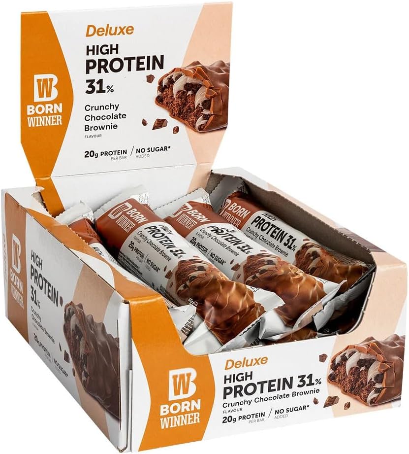 BORN Winner Deluxe Protein Cookie Bar, Cookies N Cream, High Protein, 75g