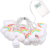 10FT 20LED Rainbow String Lights - Decorative Fairy Lights with Always On & Flashing Modes for Festivals, Carnival, and Parties