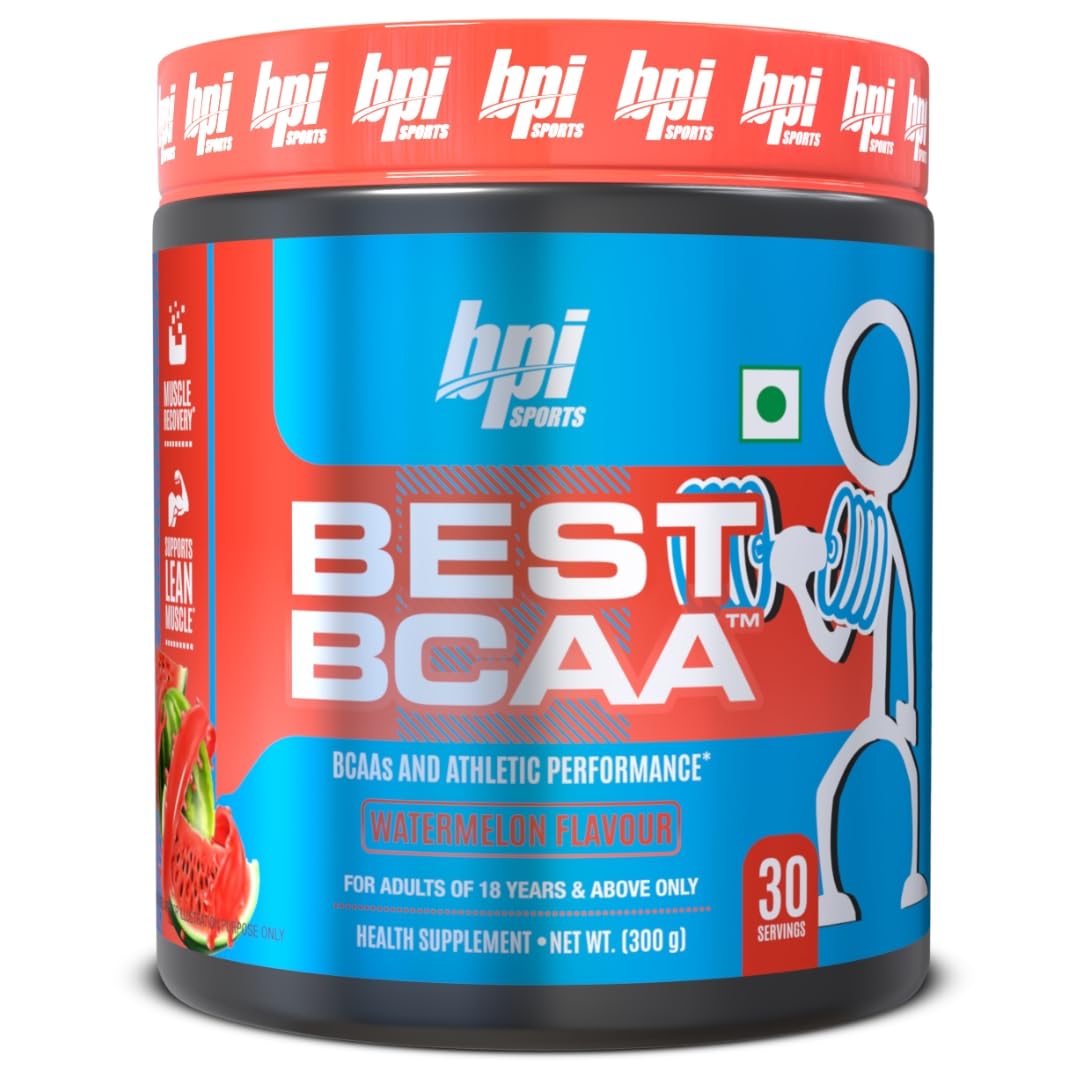 BPI Sports Best BCAA Powder - Muscle Recovery & Endurance (Watermelon Ice, 300g)