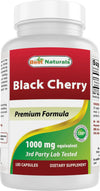 Best Naturals Black Cherry 1000mg | Antioxidant & Joint Support 180 Capsules