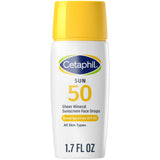 Cetaphil Sheer 100% Mineral Liquid Sunscreen SPF 50 | Zinc Oxide | Sensitive Skin | Unscented | 1.7 Fl Oz