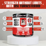 Turkesterone 15,000mg [Max Potency] + BioPerine® for High Absorption Supplement with Tongkat Ali - Increase Lean Muscle Growth & Recovery, Drive &...