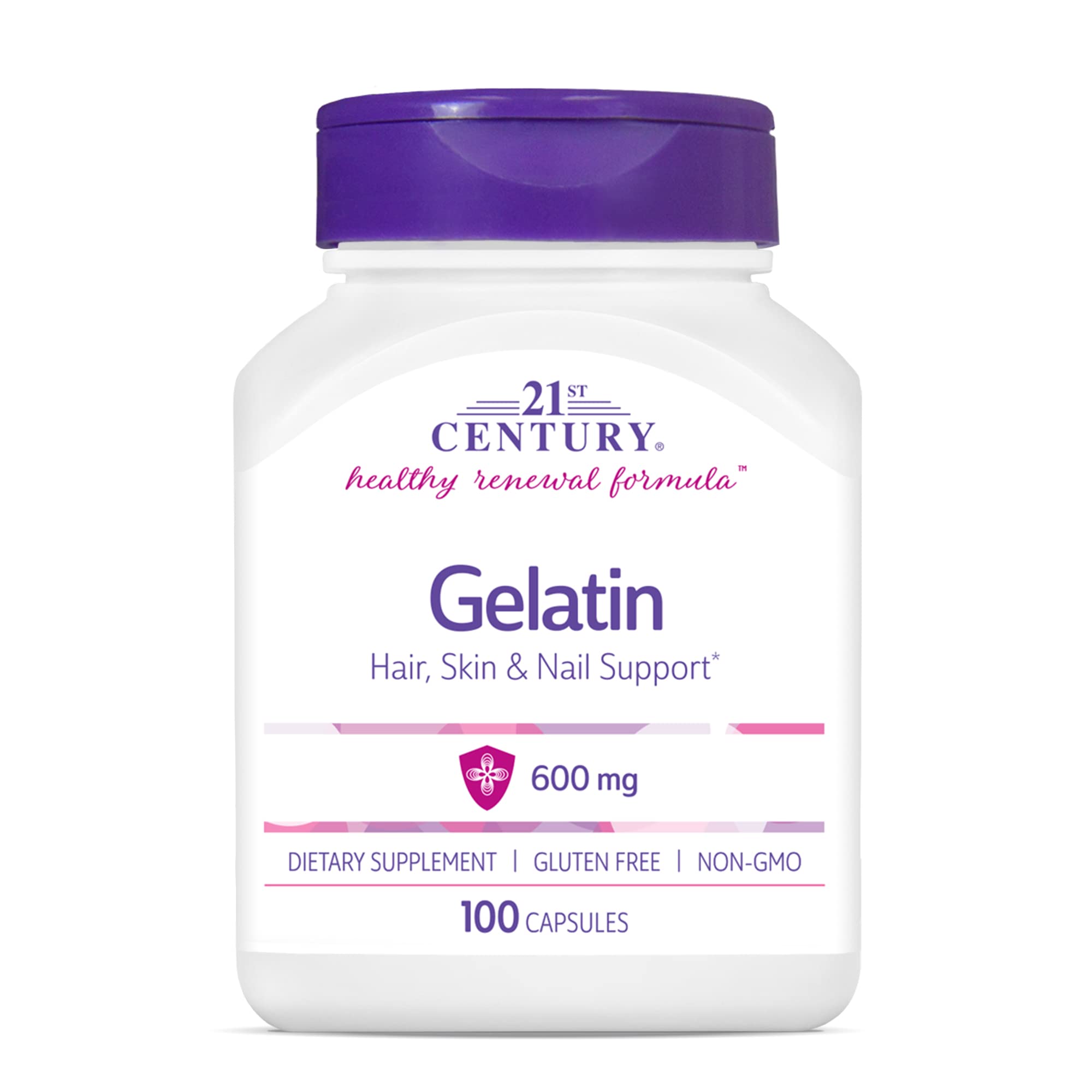 21st Century Gelatin Capsules - 600mg, 100 Count