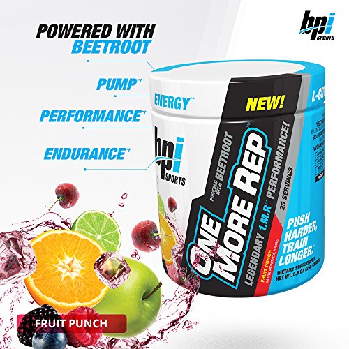 BPI Sports One More Rep Pre-Workout - Fruit Punch, 8.8 oz