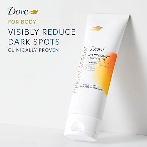 Dove Niacinamide + Even Tone Body Cream Serum with Vitamin C & Pro-Retinol, 8 oz