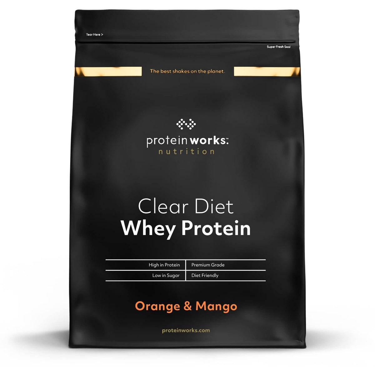 Protein Works Clear Diet Whey Isolate - Orange & Mango - Zero Sugar & Fat - 20 Servings