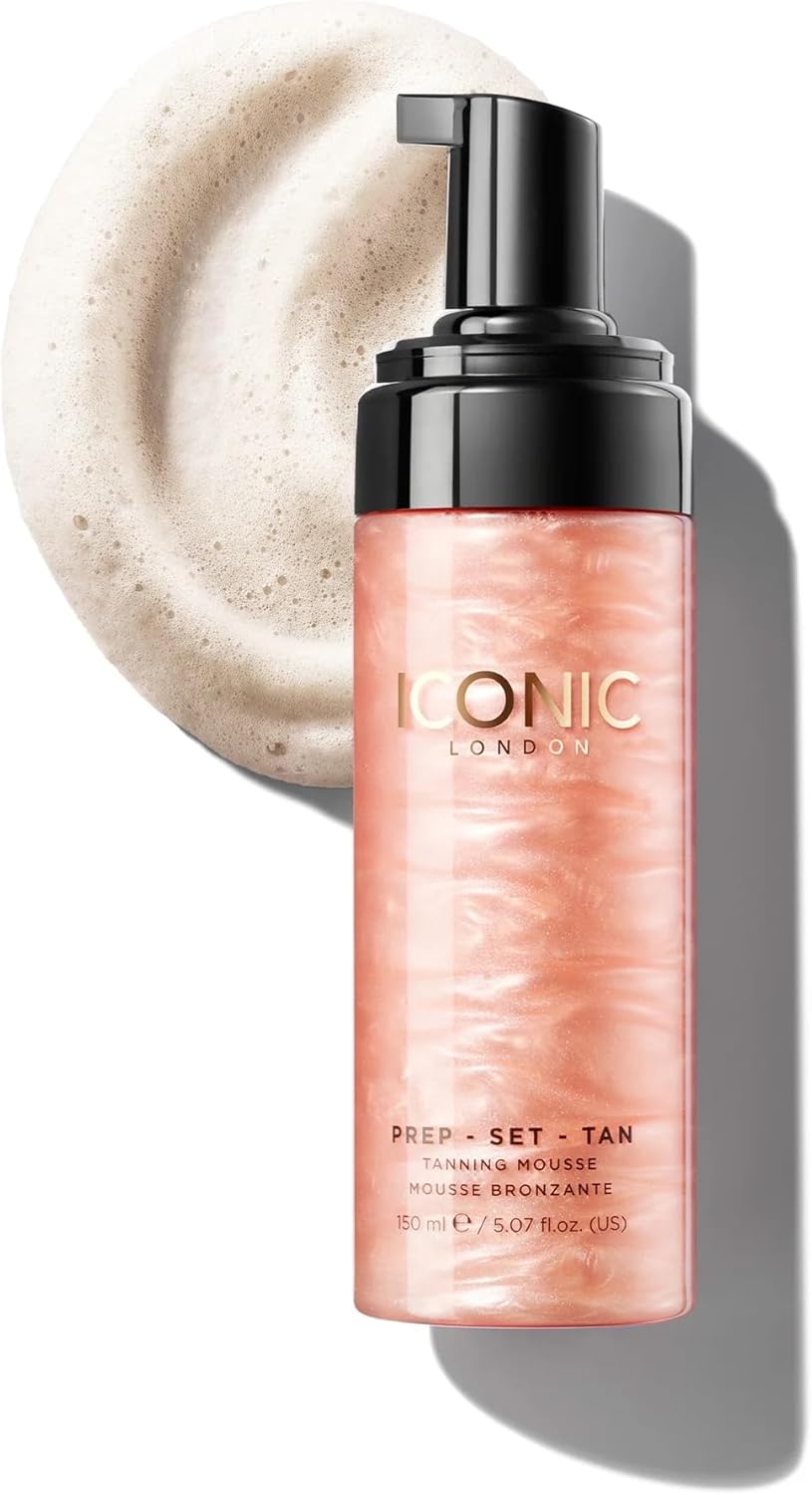 ICONIC London Prep Set Tanning Mousse Long-Lasting, Vegan, Cruelty-Free