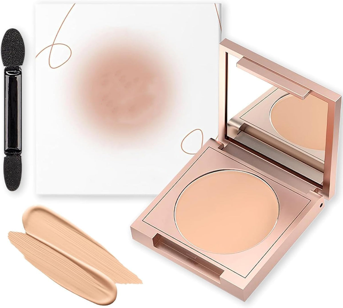 Full Coverage BB Cream & Color Correcting Concealer - Waterproof, Sweat-Proof, Lightweight - Fair to Light Skin