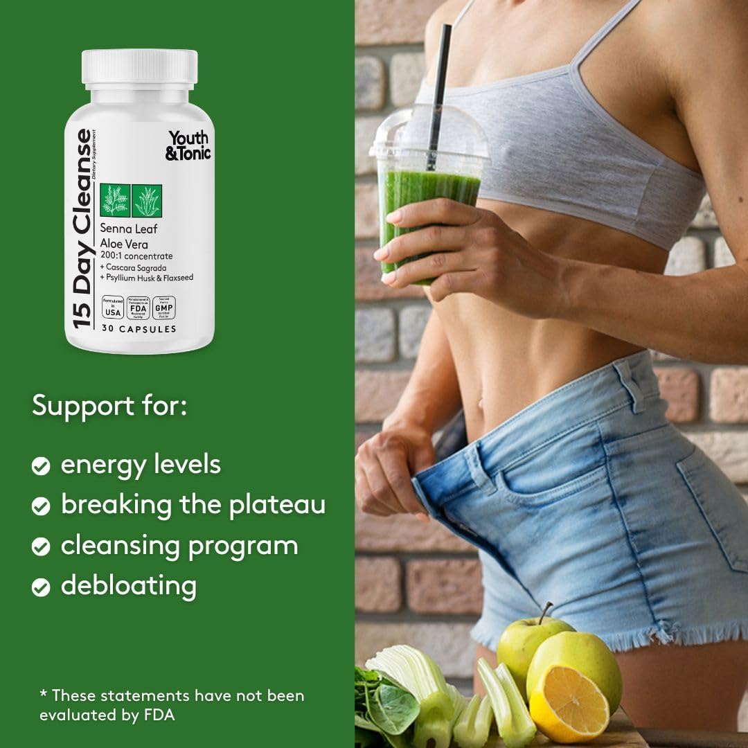 GenericName_ مُطهر للcolon وdetox، 30 حبة، 15 يوم.