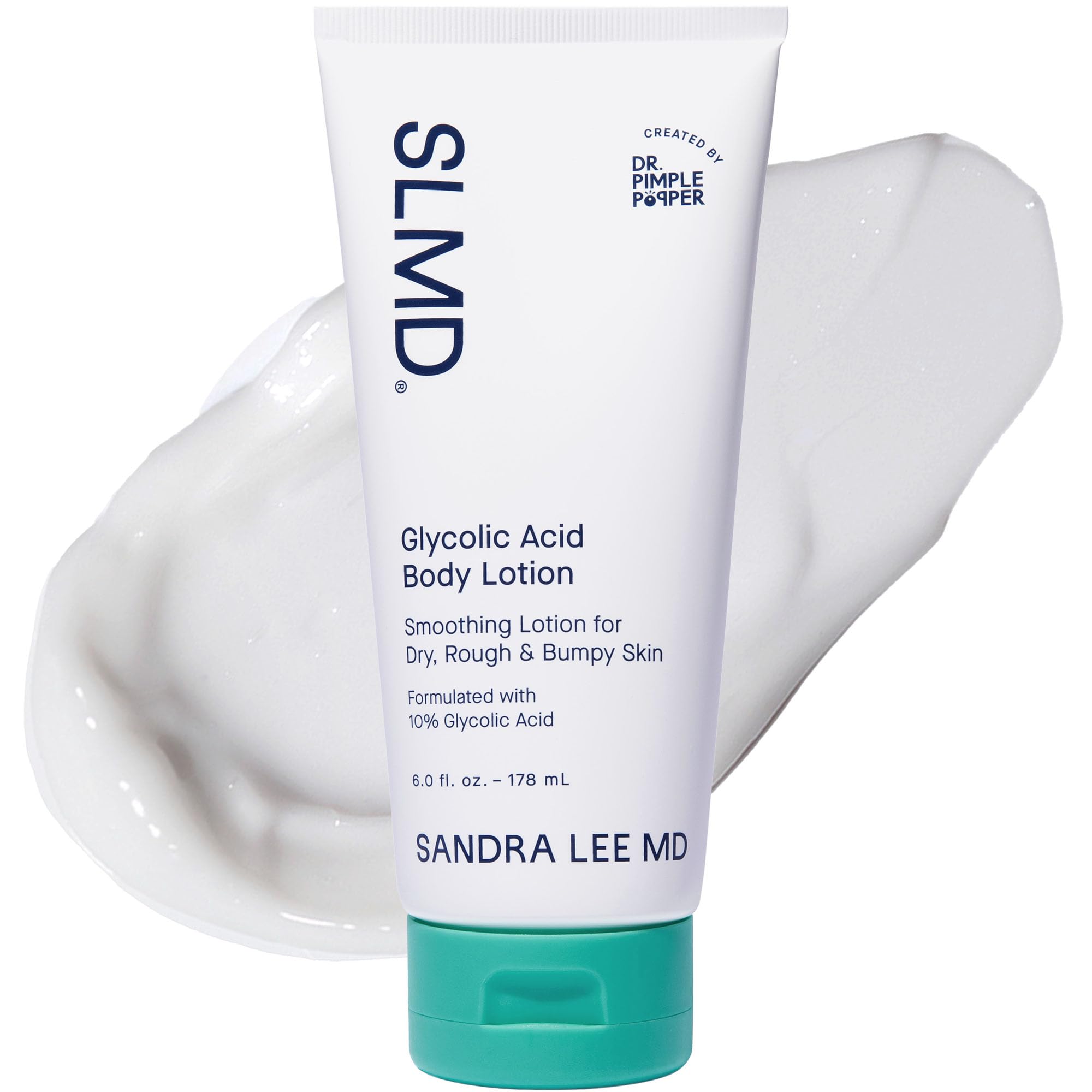 SLMD Body Lotion with Glycolic Acid - Exfoliating Lotion for Rough & Bumpy Skin