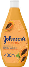 Johnson & Johnson Body Wash - Vita-Rich Smoothing Papaya - 400ml