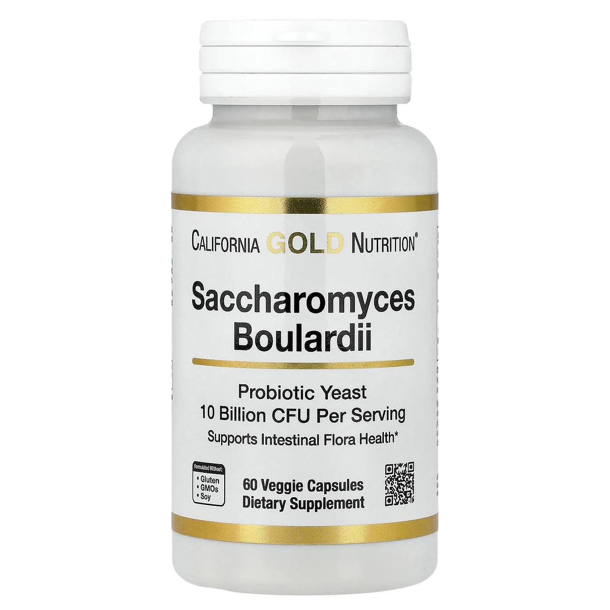 California Gold Nutrition Saccharomyces Boulardii, 5 Billion CFU, 60 Veggie Capsules