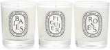 Diptyque Baies & Figuier Scented Candle Gift Set (3 x 70g) - Festive Fragrance Trio