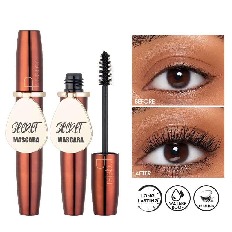 SKY-TOUCH Waterproof Mascara - Volumizing & Lengthening - Black - Long Lasting