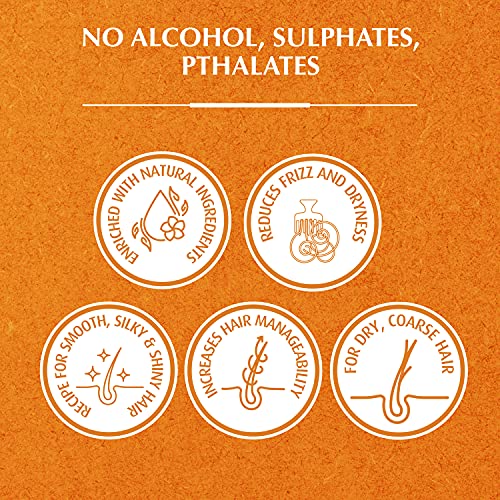 Vatika Naturals Extreme Moisturizing Styling Hair Cream (2 x 140ml) - Spanish Almond - For Dry, Frizzy & Coarse Hair