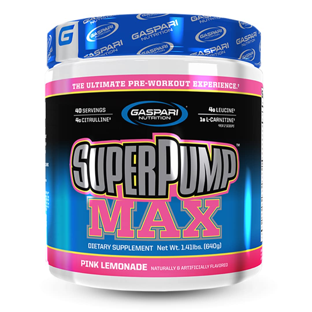 Gaspari Nutrition SuperPump Max Pink Lemonade - Pre-Workout Pump Enhancer