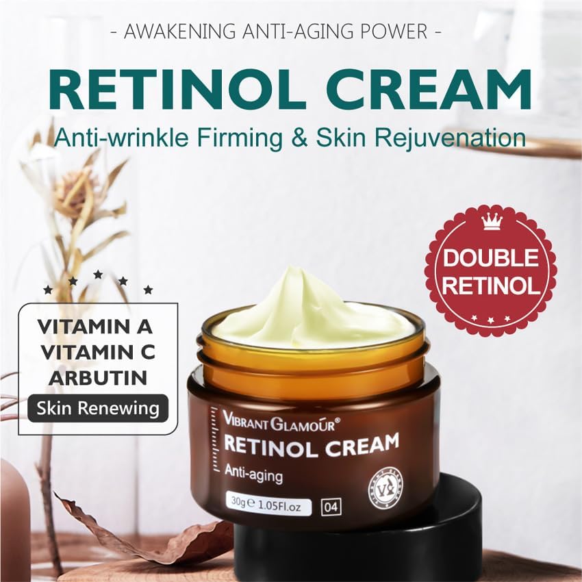 Dinalio & Vibrant Glamour Retinol Anti-Aging Cream Set