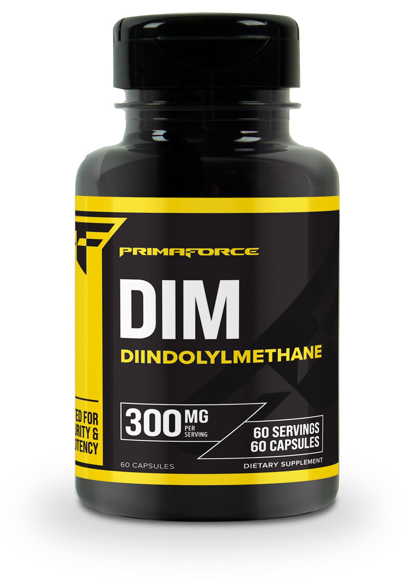 Primaforce DIM Supplement 300mg Diindolylmethane - 60 Capsules for Hormonal Balance & Detox Support