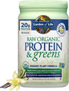 Garden of Life Raw Protein & Greens: 20g Organic Vegan Protein for Muscle & Energy
