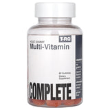 T.RQ Multi-Vitamin Gummy - Natural Strawberry, Orange & Cherry Flavors, 60 Count Dietary Supplement