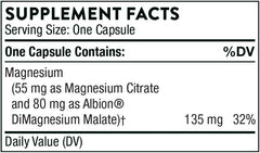 THORNE Magnesium CitraMate - Magnesium Supplement with Citrate-Malate - Support Heart, Skeletal Muscles, Cardiac, Lung Function, and Bone Density - Gluten-Free, Dairy-Free, Soy-Free - 90 Capsules