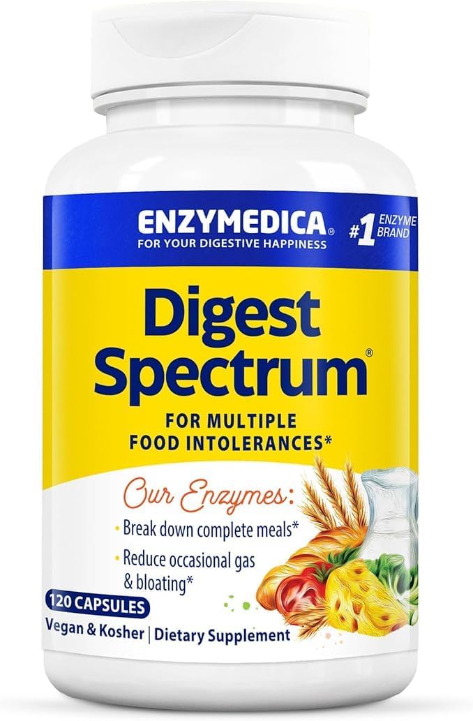 Enzymedica Digest Spectrum: Multi-Enzyme for Food Intolerances (120 Caps)