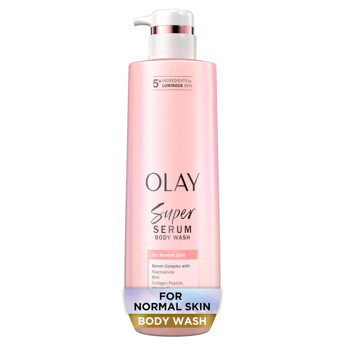 Olay Super Serum Body Wash for Normal Skin - 24hr Hydration & Brightening - 18.5 fl oz