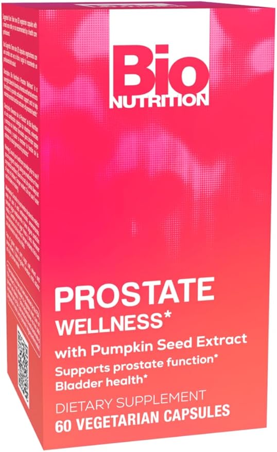 Bio Nutrition Prostate Wellness - 60 Vegetarian Capsules for Men's Health
