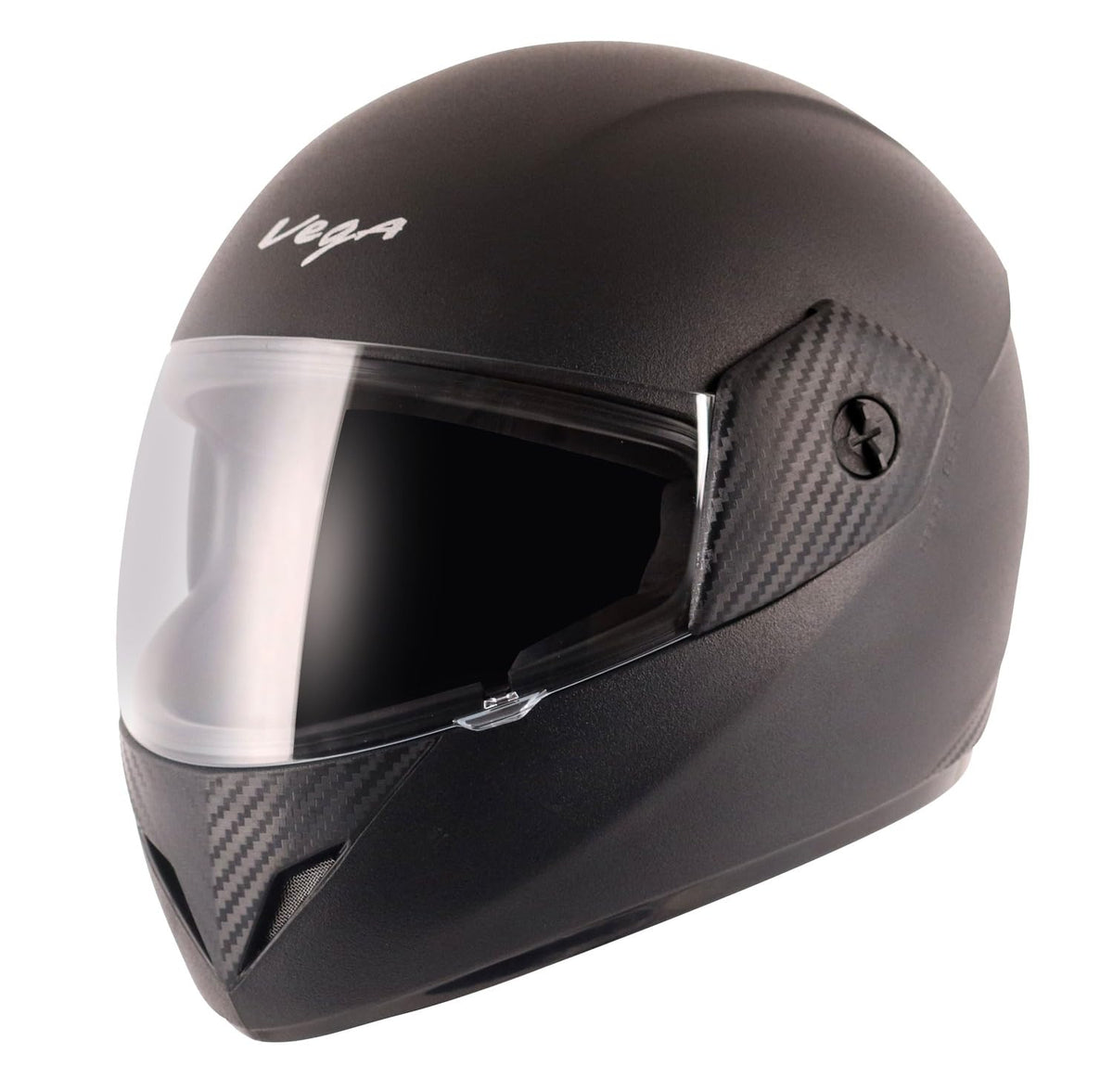 VEGA Cliff Full Face Motorcycle Helmet - Red/White, Premium Protection & Style