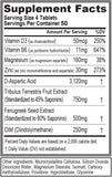 EVL testosterone booster with DIM, D-aspartic acid, and fenugreek for men's health