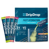 DripDrop Hydration Packs - Sunburst Variety Pack - Single Serve Electrolyte Powder Drink - Lemon Lime, Strawberry, Peach, Black Cherry - Non-GMO & Gluten Free