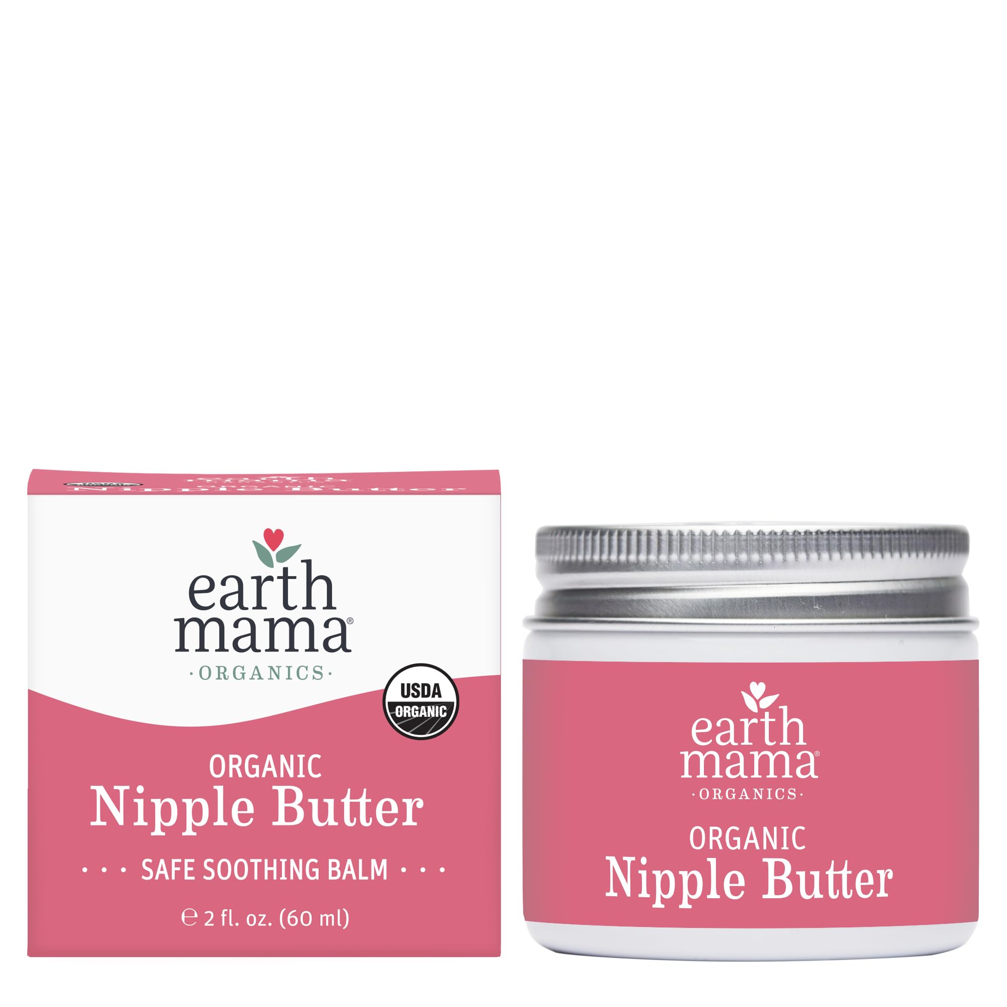 Earth Mama Organic Nipple Butter Breastfeeding Cream - Lanolin-Free, 2 fl oz