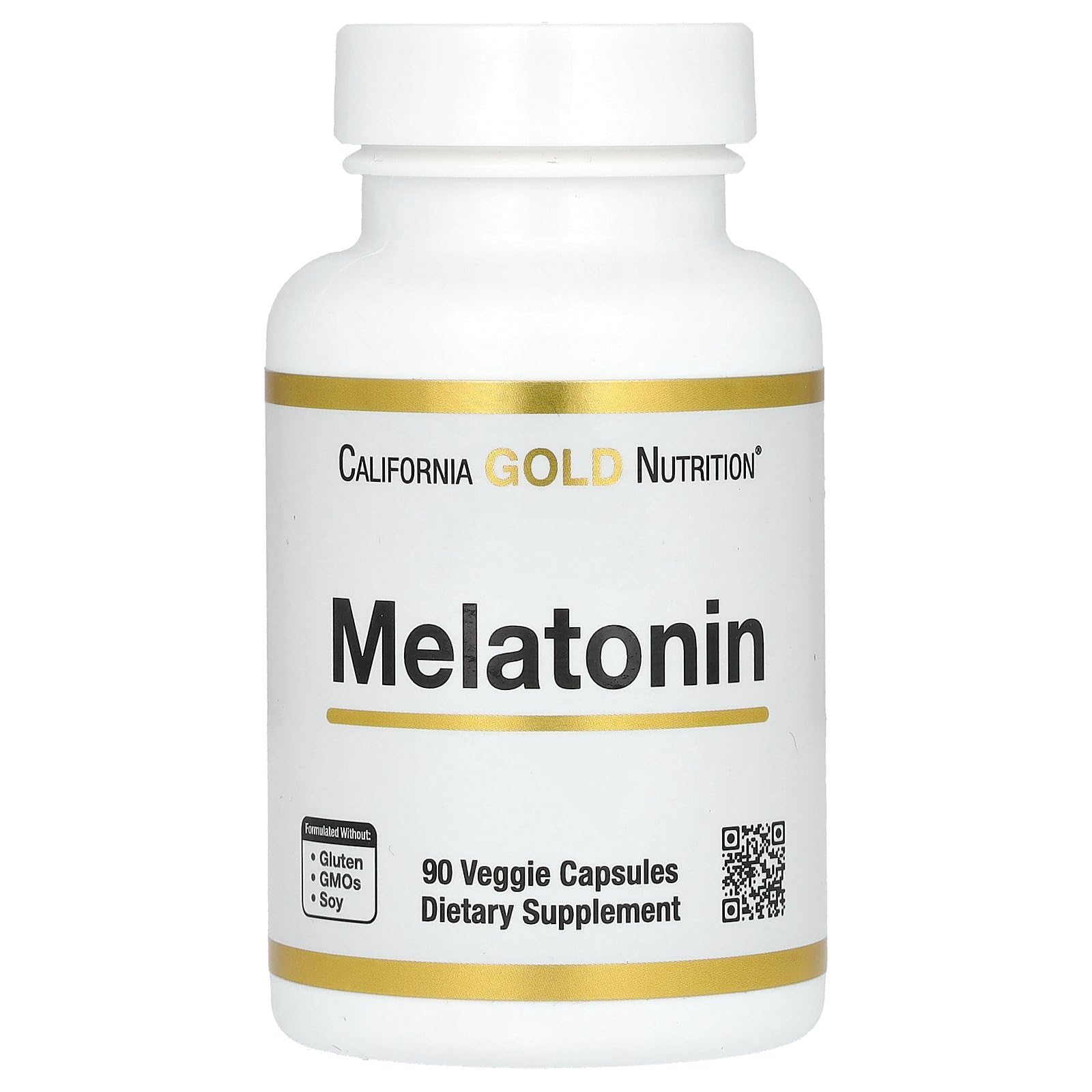 California Gold Nutrition Melatonin – 3 mg – 90 Veggie Capsules for Restful Sleep & Improved Sleep Quality