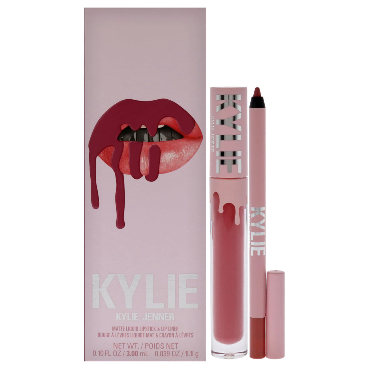 Kylie Cosmetics Matte Lip Kit 302 Snow Way Bae Women 2 Pc Matte Liquid Lipstick Lip Liner