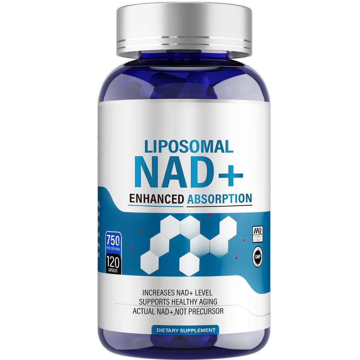 Liposomal NAD+ Supplement 500 mg with TMG - High Absorption for Cellular Energy & Age Resistance