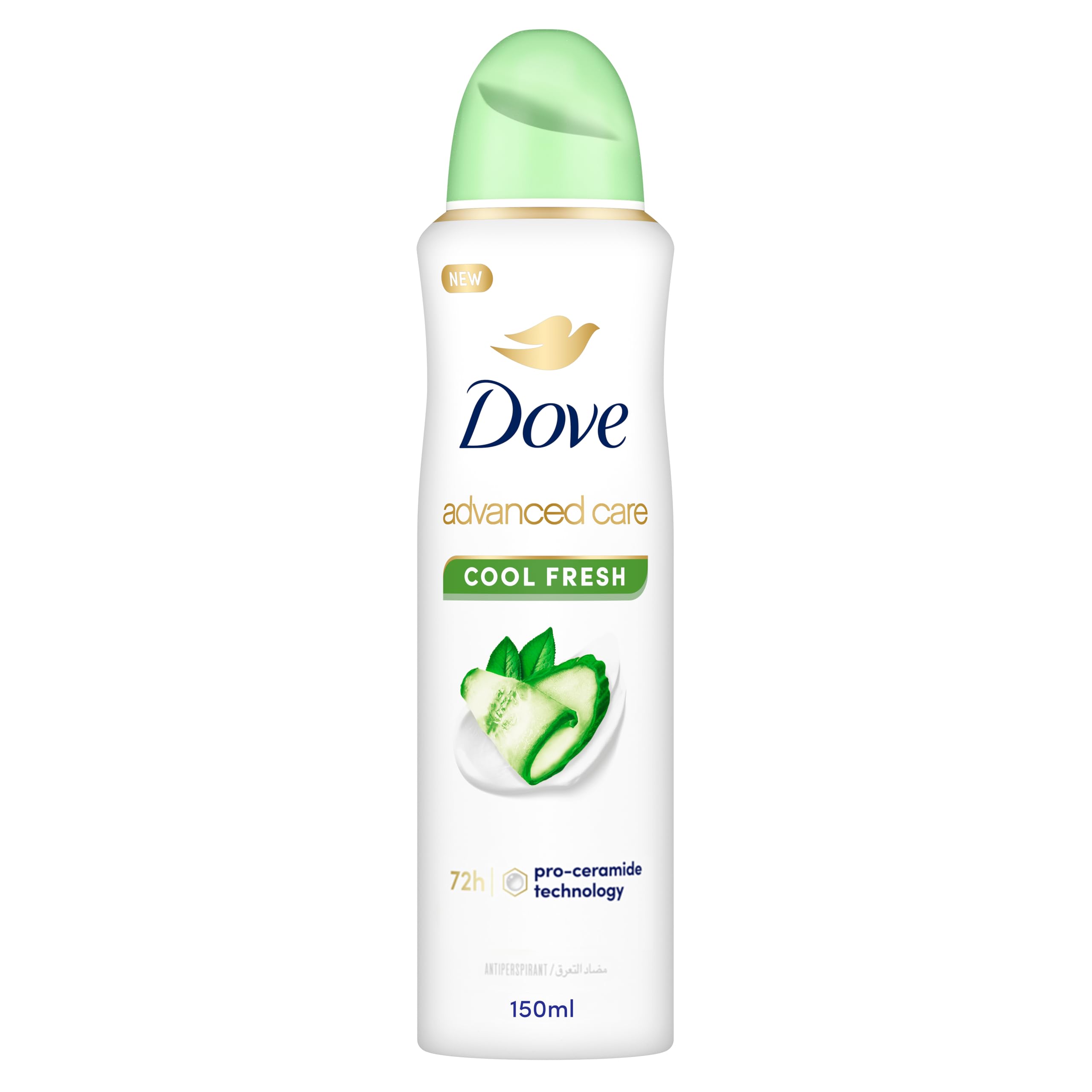 Dove Advanced Care Antiperspirant Deodorant Spray - Cool Fresh, 72H Sweat & Odor Protection, 150ml