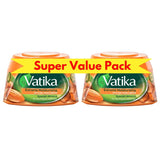 Vatika Naturals Extreme Moisturizing Styling Hair Cream (2 x 140ml) - Spanish Almond - For Dry, Frizzy & Coarse Hair
